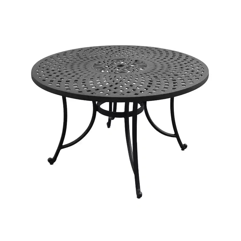 Tavolo da pranzo rotondo da esterno Sedona da 46" - Nero - Crosley