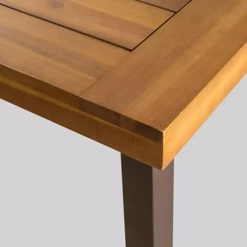 Christopher Knight Home Tavolo da pranzo rettangolare per esterni in legno di acacia, resistente alla ruggine, all'acqua e ai raggi UV, finitura teak: Mobili da giardino resistenti alle intemperie