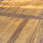 Christopher Knight Home Tavolo da pranzo rettangolare per esterni in legno di acacia, resistente alla ruggine, all'acqua e ai raggi UV, finitura teak: Mobili da giardino resistenti alle intemperie