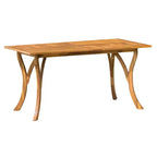 Tavolo da pranzo rettangolare Hermosa in legno di acacia - Finitura teak - Christopher Knight Home: Tavolo da esterno resistente alle intemperie