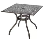 Phoenix Square Cast Aluminum Table - Hammered Bronze - Christopher Knight Home
