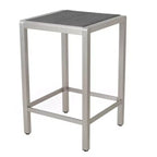 Cape Coral Square Aluminum and Wicker Bar Table - Gray - Christopher Knight Home