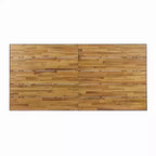 Tavolo da pranzo rettangolare Kyston in acacia e ferro - Nero/Teak - Christopher Knight Home: Resistente alle intemperie, 6 posti a sedere