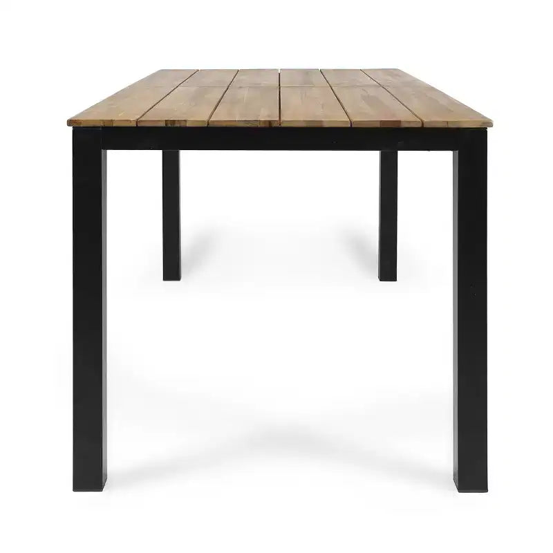 Tavolo da pranzo rettangolare in acacia Lisa - Teak - Christopher Knight Home: Mobili da esterno a 6 posti resistenti alle intemperie