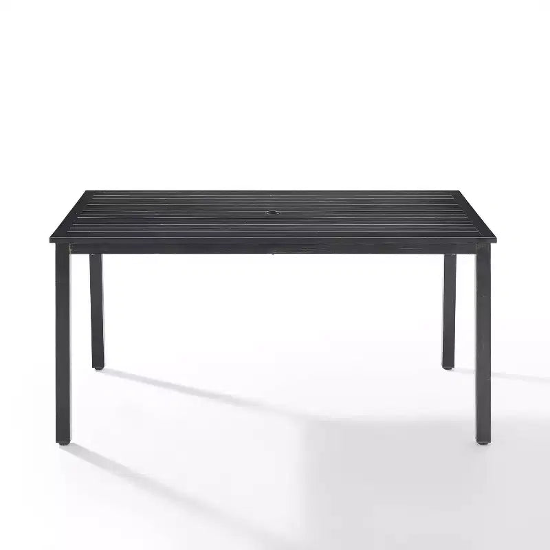Tavolo da pranzo rettangolare Kaplan per esterni bronzo oliato - Crosley