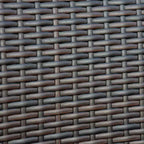 Set da pranzo da 6 pezzi per patio con tavolo e panca in acacia e 4 sedie in rattan PE - Captiva Designs