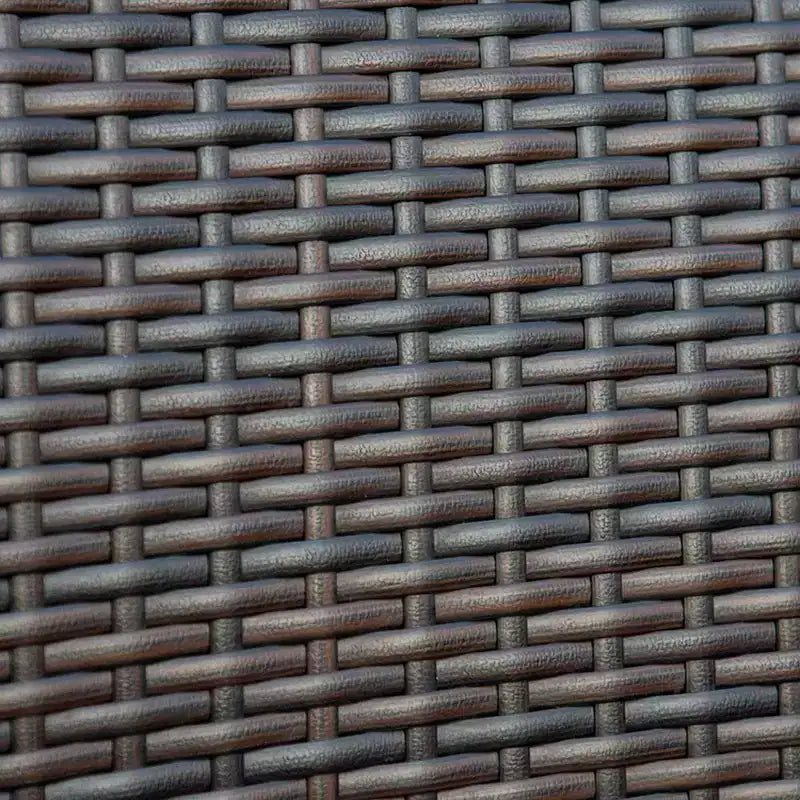 Set da pranzo da 6 pezzi per patio con tavolo e panca in acacia e 4 sedie in rattan PE - Captiva Designs