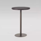 Dominic Wicker Round Bar Table Multibrown - Christopher Knight Home: Weather-Resistant Patio Furniture