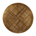 Tavolo da pranzo rotondo in legno di acacia Hermosa da 47" - Teak - Christopher Knight Home: resistente all'acqua, 6 posti a sedere
