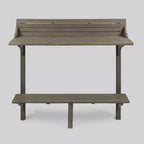 Rectangle Caribbean Acacia Wood Balcony Bar Table - Gray - Christopher Knight Home