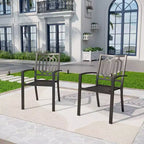 Set da 5 pezzi tavolo e sedie in metallo con design quadrato - Captiva Designs