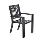 Set da 5 pezzi tavolo e sedie in metallo con design quadrato - Captiva Designs
