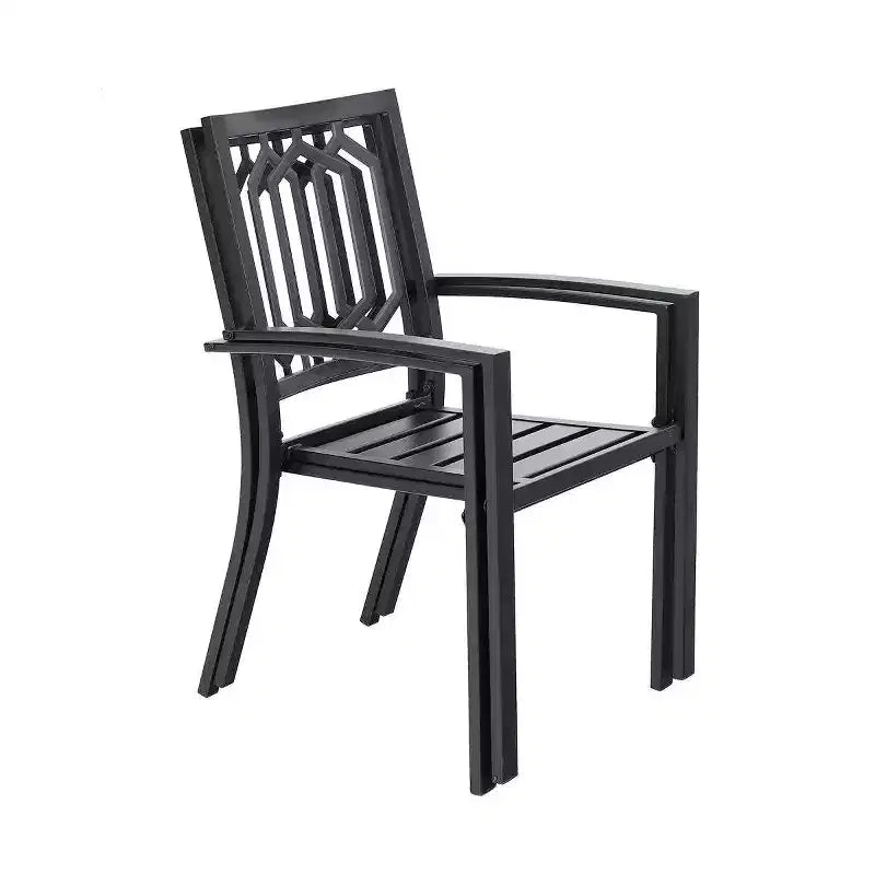 Set da 5 pezzi tavolo e sedie in metallo con design quadrato - Captiva Designs