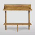 Rectangle Caribbean Acacia Wood Balcony Bar Table: Weather-Resistant, Space-Saving - Christopher Knight Home