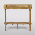 Tavolo da bar da balcone rettangolare in legno di acacia caraibica: resistente alle intemperie, salvaspazio - Christopher Knight Home