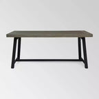 Raphael Rectangle Acacia Wood Dining Table - Gray - Christopher Knight Home