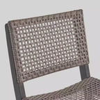 Set da bar rettangolare a 3 pezzi in legno e vimini Polaris da 45" grigio scuro - Christopher Knight Home: Struttura in acacia, resistente alle intemperie