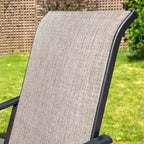 Set da pranzo da patio 5 pezzi con tavolo quadrato e poltrone imbottite - Captiva Designs