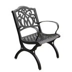 Set da patio rettangolare in alluminio ornato Oakland Living 95": resistente ai raggi UV, 8 sedie, foro per ombrellone