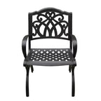 Set da patio rettangolare in alluminio ornato Oakland Living 95": resistente ai raggi UV, 8 sedie, foro per ombrellone