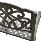 Set da patio rettangolare in alluminio ornato Oakland Living 95": resistente ai raggi UV, 8 sedie, foro per ombrellone