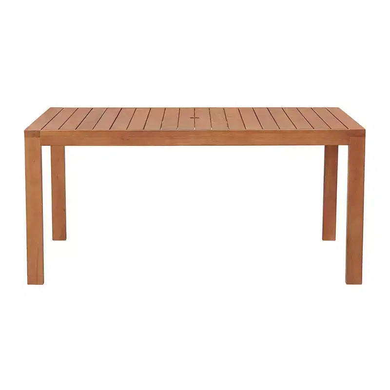Tavolo da pranzo rettangolare da esterno Weston in legno di eucalipto - Naturale - Alaterre Furniture
