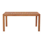 Set da pranzo da esterno Weston 7 pezzi in legno di eucalipto: Resistente alle intemperie, sedie con schienale alto - Alaterre Furniture