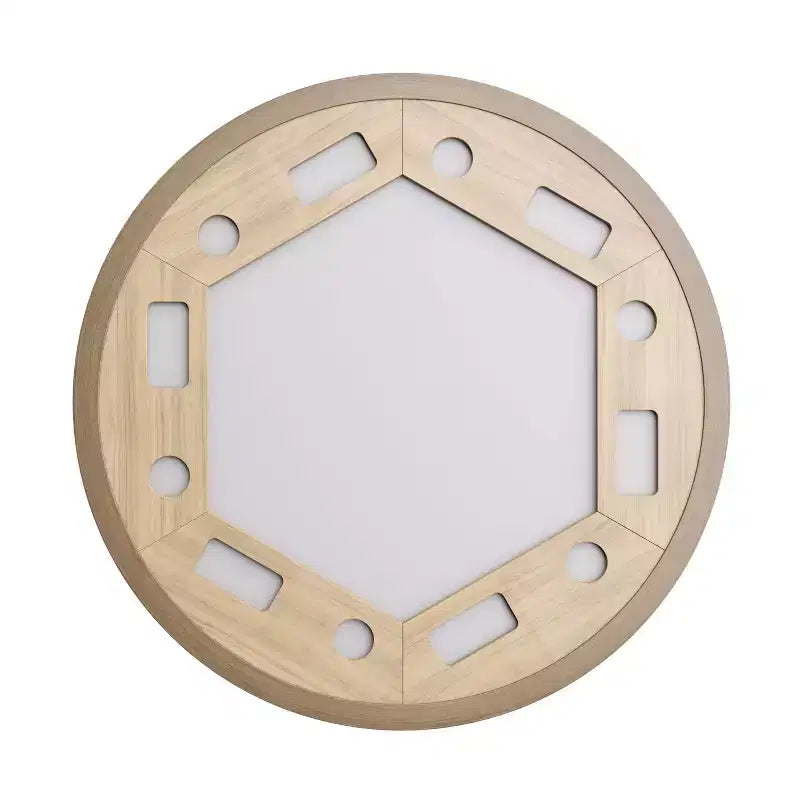 Greemotion Tavolo da Pranzo Rotondo Trasformabile 3-in-1 Lyon da Esterno 128 cm: Protezione UV, Scacchiera, Struttura Grigia