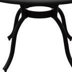 Tavolo da pranzo rotondo da esterno in alluminio con design a trama moderno, 48", nero - Oakland Living: Mobili da esterno resistenti alle intemperie