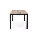 Tavolo da pranzo rettangolare da esterno Lindsey: legno di acacia, struttura in metallo, 6 posti - Christopher Knight Home