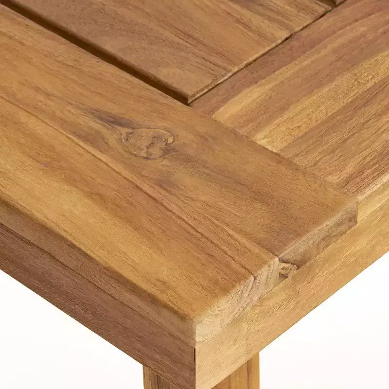 Christopher Knight 7 pz Home Jasmine Set da pranzo per esterni a 6 posti con struttura in ferro e legno di acacia