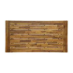 Christopher Knight 7 pz Home Jasmine Set da pranzo per esterni a 6 posti con struttura in ferro e legno di acacia