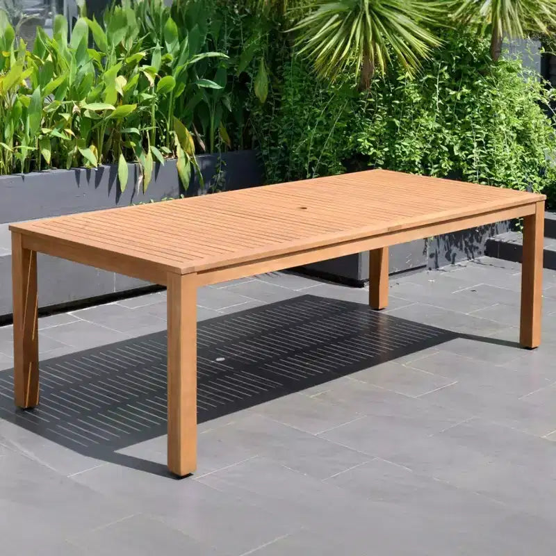 Amazonia Beijo set da pranzo da esterno rettangolare 7 pezzi, grigio