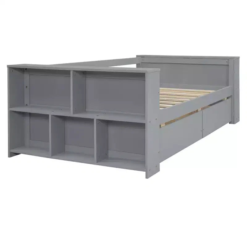 Lettino da Giorno Singolo con Ripiani e 2 Cassetti - ModernLuxe
