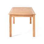 Christopher Knight Home Orchid Set da Pranzo Espandibile da Esterno in Legno di Acacia, 7 Pezzi, con Foro per Ombrellone, Teak