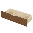 Divano Letto Singolo con Letto Estraibile/2 Cassetti e Sponda Rustica, Grigio/Marrone-ModernLuxe