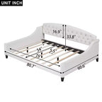 Whisen 80.7''L x 45.6''W Divano Letto Moderno di Lusso con Bottoni Trapuntati
