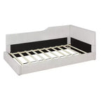 Divano Letto a L Imbottito in Velluto a Coste, Twin/Full Size, 4D - ModernLuxe