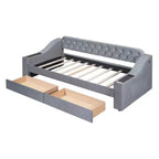 Divano letto imbottito a una piazza Whisen Morden Design con braccioli contenitore e porta USB