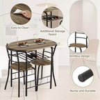 Set da pranzo EROMMY con elegante tavolo in finto marmo o venature del legno e sedie moderne