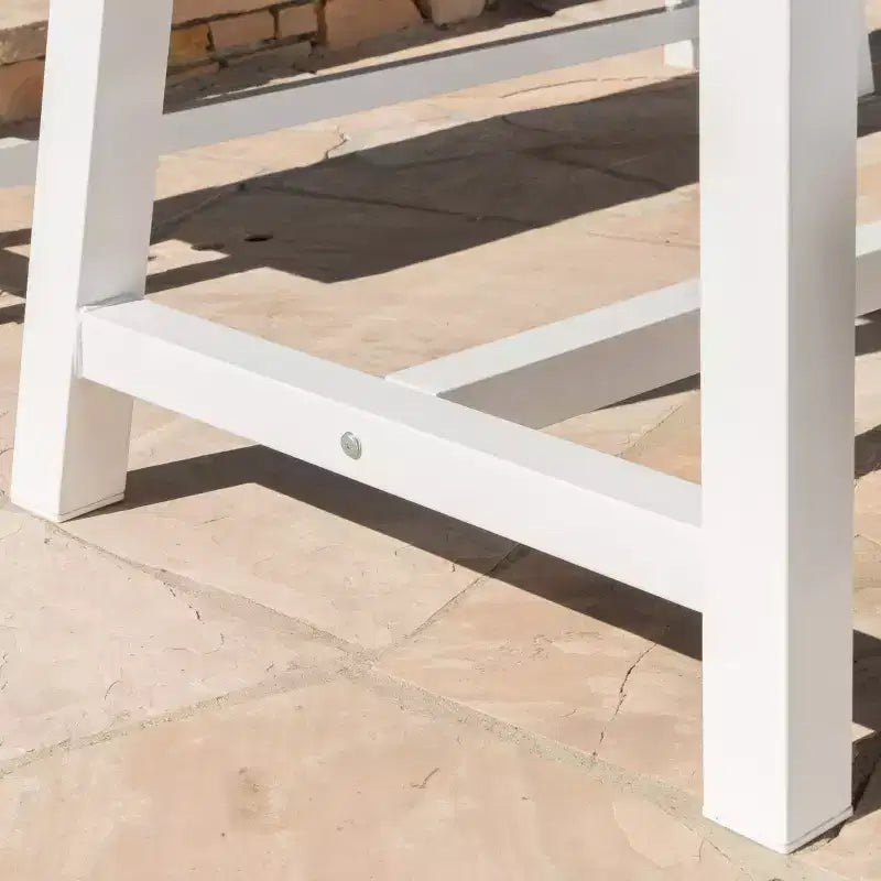 GDFStudio Bowman Tavolo da pranzo moderno industriale da esterno in legno di acacia da 71 W con gambe in metallo
