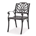 Christopher Knight Home Alfresco Set da Pranzo da Esterno in Alluminio 5 Pezzi con Motivo a Griglia e Foro per Ombrellone, Bronzo