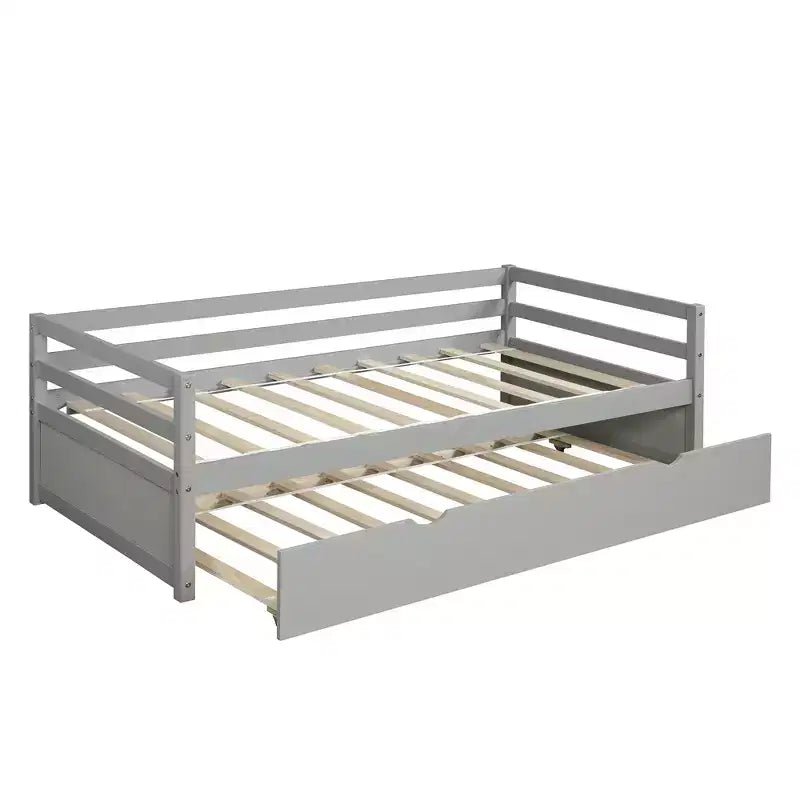 Whisen Divano Letto Moderno una Piazza e Mezza in Legno con Letto Estraibile, Struttura Robusta