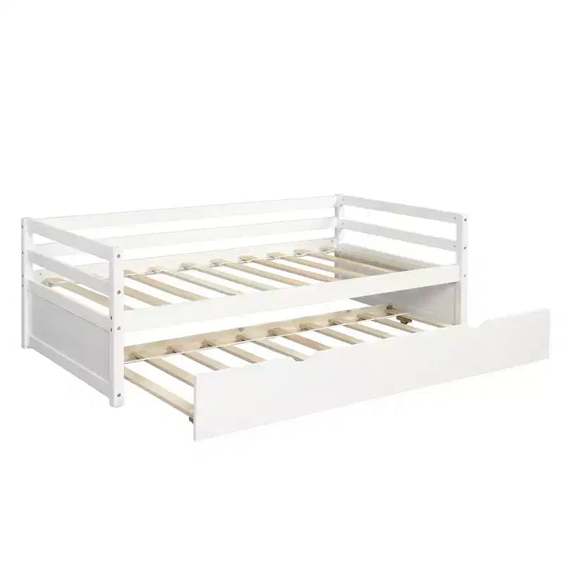Whisen Divano Letto Moderno una Piazza e Mezza in Legno con Letto Estraibile, Struttura Robusta