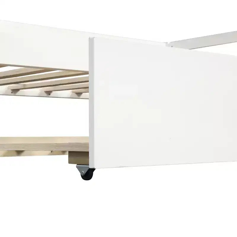 Whisen Divano Letto Moderno una Piazza e Mezza in Legno con Letto Estraibile, Struttura Robusta