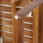 Christopher Knight Home Andrea Set da pranzo da esterno 5 pezzi in metallo e legno di acacia