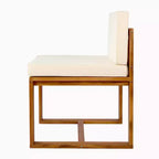 Christopher Knight Home Andrea Set da pranzo da esterno 5 pezzi in metallo e legno di acacia