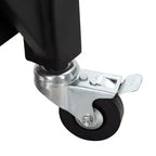Captiva Designs Tavolo Carrello Rettangolare in Acciaio a Doppio Ripiano Movibile per Esterni, Resistente alle Intemperie, 1 pz