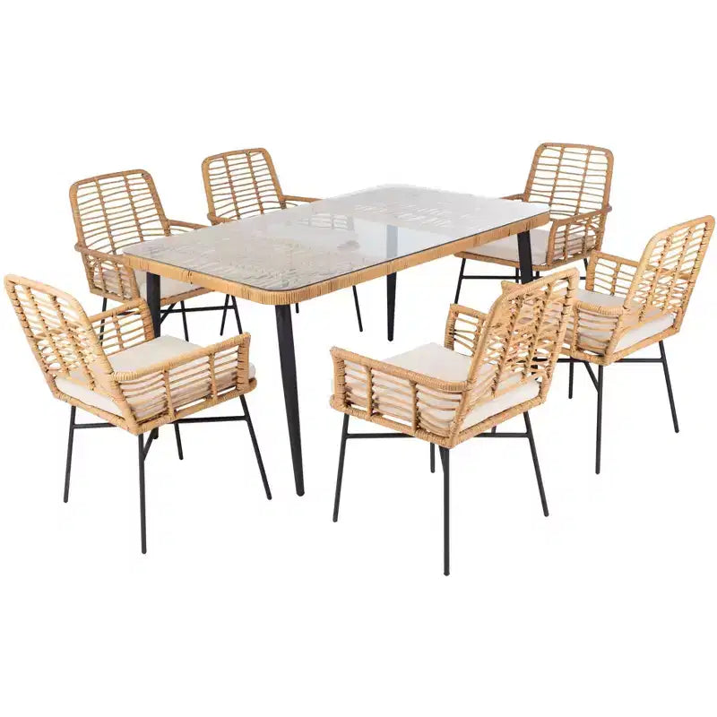 Set da pranzo Beson 7 pezzi - Interno/Esterno - PAT9010 - Safavieh