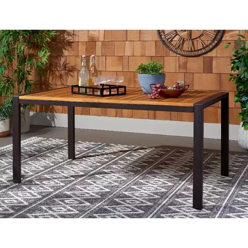 Tavolo da pranzo da esterno Guthrie - Da interno/esterno - PAT7734 - Naturale - Safavieh